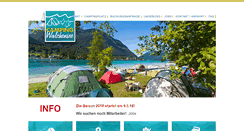 Desktop Screenshot of camping-walchensee.de