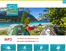 Tablet Screenshot of camping-walchensee.de